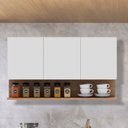 Ver imagem 2 de Armário de Cozinha Aéreo 118cm 3 Portas Duda Z34 Branco/freijó - Mpozenato