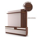 Ver imagem 2 de Painel Grande Home Para Sala TV Até 70 Polegadas Nogueira Real Off White Nahal Shop JM