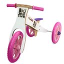 Ver imagem 2 de Triciclo 2 em 1 (vira bicicleta de Equilíbrio) Neve Rosa