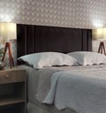 Ver imagem 1 de Cabeceira para Cama Solteiro Siena Suede Marrom 60 Cm Altura Rbl