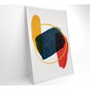 Ver mais imagens de Quadro Artes Em Círculos 40x60 Cm Tecido Canvas