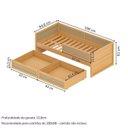 Ver imagem 3 de Cama Solteiro Madeira Maciça com Grades de Proteção e Gavetas Magna Kids Casatema MadeiraOriginals Madeiraoriginal