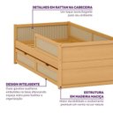 Ver imagem 4 de Cama Infantil Solteiro com Grades e Gavetas Madeira Maciça Magna Kids Casatema MadeiraOriginals 