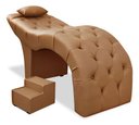 Ver imagem 3 de Maca Luxo em Courino Capitone Marrom para Clinica de Estética Bz Home Decor