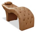Ver imagem 2 de Maca Luxo em Courino Capitone Marrom para Clinica de Estética Bz Home Decor