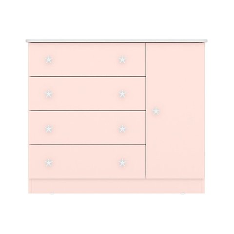 Cômoda Sapateira Doce Sonho Rosa - Qmovi
