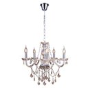 Ver imagem 1 de Lustre Candelabro de Cristal Legítimo France Nice 5 Braços E14