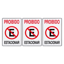 Ver imagem 1 de Combo 6 Placas De Sinalização Proibido Estacionar 20x30 Acesso - P-1 F9e
