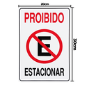 Ver imagem 2 de Combo 6 Placas De Sinalização Proibido Estacionar 20x30 Acesso - P-1 F9e