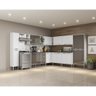 Cozinha Completa Multimóveis Xangai Pop FG3285 com Armário e Balcão Branca/Lacca Fumê - 8