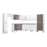 Cozinha Completa Multimóveis Xangai Pop FG3285 com Armário e Balcão Branca/Lacca Fumê - 7