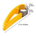 Ver imagem 2 de Fatiador de Banana Cortador de Frutas Legumes Salsicha Lâminas Inox Multiuso Chips Pepino