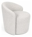 Ver imagem 4 de Poltrona Orgânica Yara Luxo Sala Recepçao Boucle:Prata/Liso