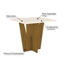 Ver imagem 3 de Mesa de Jantar Vértice 90 cm com Tampo de Vidro - Nature/Off White