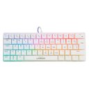 Ver imagem 1 de Teclado Mecânico Gamer Multilaser Warrior Royal - Abnt2 - Formato 60% - Switch Blue - Rgb - Branco