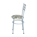 Ver imagem 4 de 4 Cadeiras para Mesa Epoxi Cinza Assento Floral:floral Orquídea