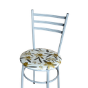 Ver imagem 5 de 4 Cadeiras para Mesa Epoxi Cinza Assento Floral:floral Orquídea