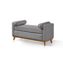 Ver imagem 2 de Recamier Italia 1,50M com Base Madeira Linho Sofatec