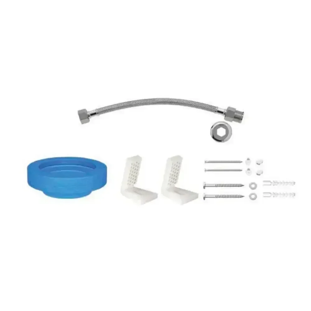 Kit Instalação P/ Bacia C/ Caixa Fixação Lateral Cromado 1201.c.kit.pcd - 1