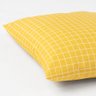 Almofada Quadrada Pequena - Xadrez Amarelo e Branco Abra Casa - 1