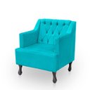 Ver imagem 4 de Poltrona para Sala de Estar Clássica Confortável e Reforçada Suede Elizabeth