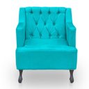 Ver imagem 1 de Poltrona para Sala de Estar Clássica Confortável e Reforçada Suede Elizabeth