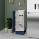 Ver imagem 4 de Balcão Planejado 1 Porta 30cm sem Tampo Arizona CabeCasa MadeiraOriginals Azul/Branco