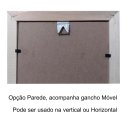 Ver imagem 3 de Kit com 04 Porta Retrato 25x30 com Paspatur para Foto 20x25 com Vidro: Preto/Parede (Gancho Móvel)