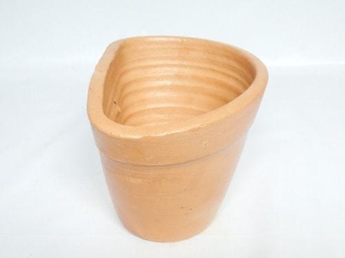 Vaso Barro Floreira Parede Jardim Vertical 4 Unid com Verniz - 3