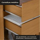 Ver imagem 6 de Guarda-roupa Casal 100% MDF 6 Portas 2 Gavetas Jatobá Yescasa