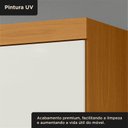Ver imagem 7 de Guarda-Roupa Casal 100% MDF 6 Portas 2 Gavetas Jatobá Yescasa Cinamomo/Off White