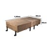 Cama Dobrável, Solteiro de Abrir com Colchão Embutido 0,90x1,90 em SUEDE - 4