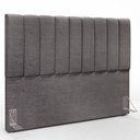 Ver imagem 3 de Kit Cabeceira Cama Box Casal King 195cm com Calçadeira Baú Dália W01 Linho Cinza Escuro - Lyam