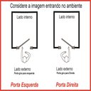 Ver imagem 4 de Porta Pivotante de Alumínio Branco com Puxador e Vidro Linha Veneza:Direita/ 210 x 100