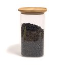 Ver imagem 1 de Pote de Vidro com Tampa de Bambu Oikos 1,4l Hermético Quadrado Empilhável