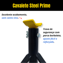 Ver imagem 3 de 4 Cavaletes Carro 2T Aço Apoio Tripé Veículo Tipo Preguiça Suporte