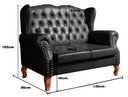 Ver imagem 4 de Namoradeira Chesterfield Imperador Sofá Vintage Capitonê - Couríssimo Preto
