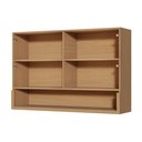 Ver imagem 4 de Armário Aéreo Modular 2 Portas Nesher Simone Mendes 120cm Mdf Carvalho/greige