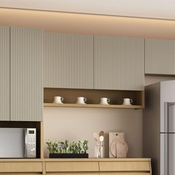 Armário Aéreo Modular 2 Portas Nesher Simone Mendes 120cm Mdf Carvalho/greige - 3