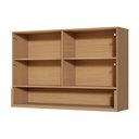 Ver imagem 4 de Armário Aéreo Modular 2 Portas Nesher Simone Mendes 120cm Mdf Carvalho/greige