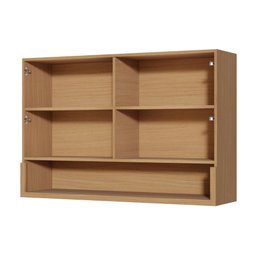 Armário Aéreo Modular 2 Portas Nesher Simone Mendes 120cm Mdf Carvalho/greige - 4