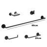 Kit Acessórios Para Banheiro 05 Peças Disco Black Noir Deca - 2