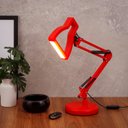 Ver imagem 1 de Luminária de Mesa Abajur Desk Vermelho com Led para Leitura, Quartos, Escritório e Escrivaninhas 3d