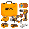 Parafusadeira e Furadeira + Esmerilhadeira À Bateria 20v Ingco Ckli20273-9 Ckli20273-9 - 3