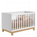 Ver imagem 5 de Berço Americano 4315 e Guarda Roupa 4340 Q Encanto Slim Branco Acetinado - Qmovi