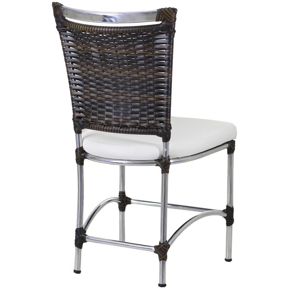 Cadeira em Alumínio e Fibra Sintética JK para Cozinha, Edícula - Pedra Ferro - 2