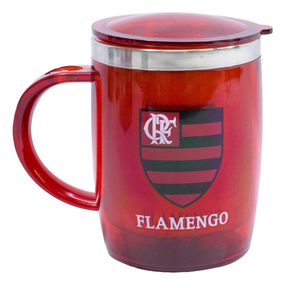 Caneca Térmica Com Tampa 450ml - Flamengo - 1