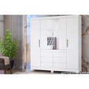 Ver imagem 1 de Guarda Roupa 4 Portas e 6 Gavetas Cadis Branco - Demóbile