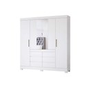 Ver imagem 5 de Guarda Roupa 4 Portas e 6 Gavetas Cadis Branco - Demóbile