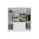 Ver imagem 4 de Guarda Roupa 4 Portas e 6 Gavetas Cadis Branco - Demóbile